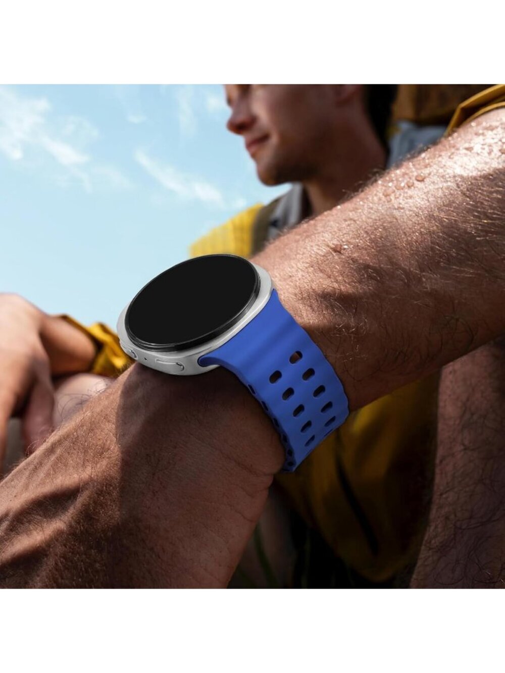 Unisex Ocean Blue Analog Breathable Marine Replacement Samsung Galaxy Watch - Picture 2 of 7